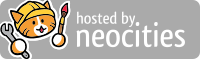 Little image showing a cat and saying Hosted by neocities